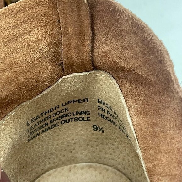 Seychelles Score Suede Leather Side Zip Heeled Ankle Booties Shoes Womens 9.5 - Picture 4 of 9